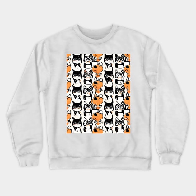 Moody Cat Crewneck Sweatshirt by Bizaire